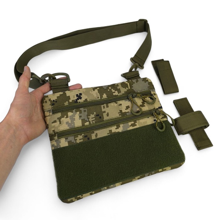 Тактична сумка на груди, Нагрудна сумка бананка містка Армійська військова на ногу NX-65