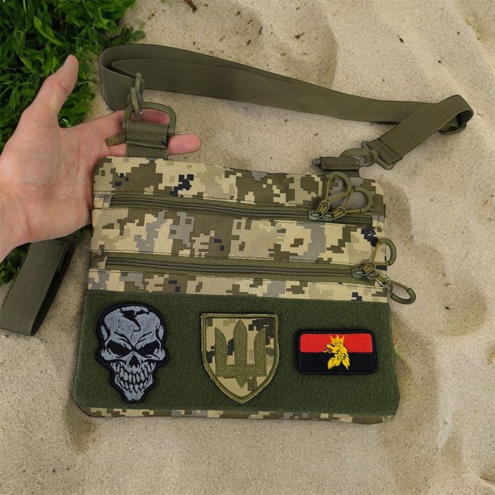 Тактична сумка на груди, Нагрудна сумка бананка містка Армійська військова на ногу NX-65