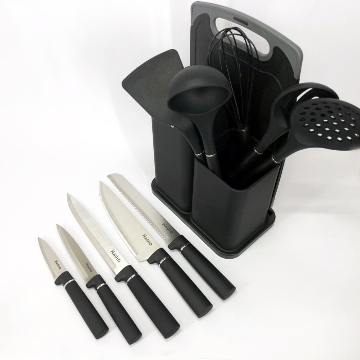 Кухарські приналежності Magio MG-1097B, Набір кухонних приладдя kitchen set з підставкою CT-45