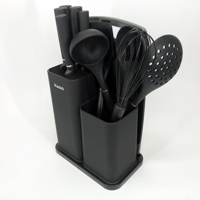 Кухарські приналежності Magio MG-1097B, Набір кухонних приладдя kitchen set з підставкою CT-45