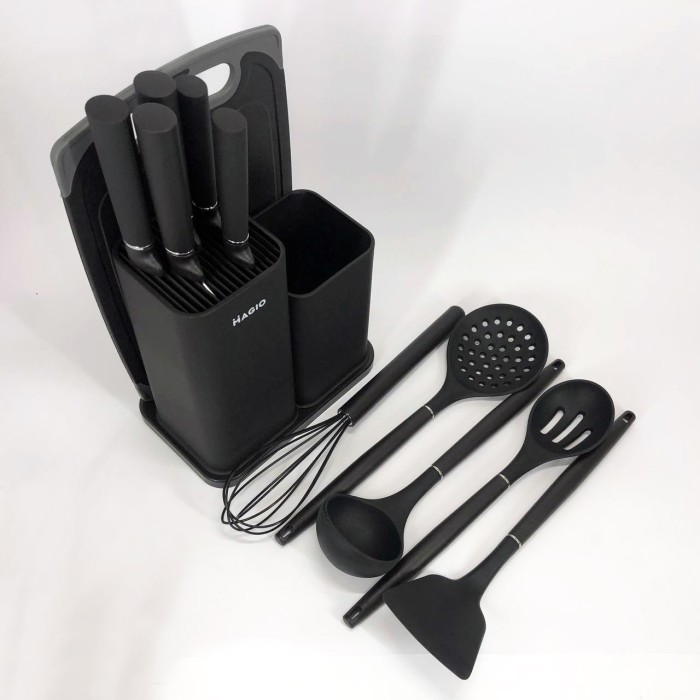 Кухарські приналежності Magio MG-1097B, Набір кухонних приладдя kitchen set з підставкою CT-45