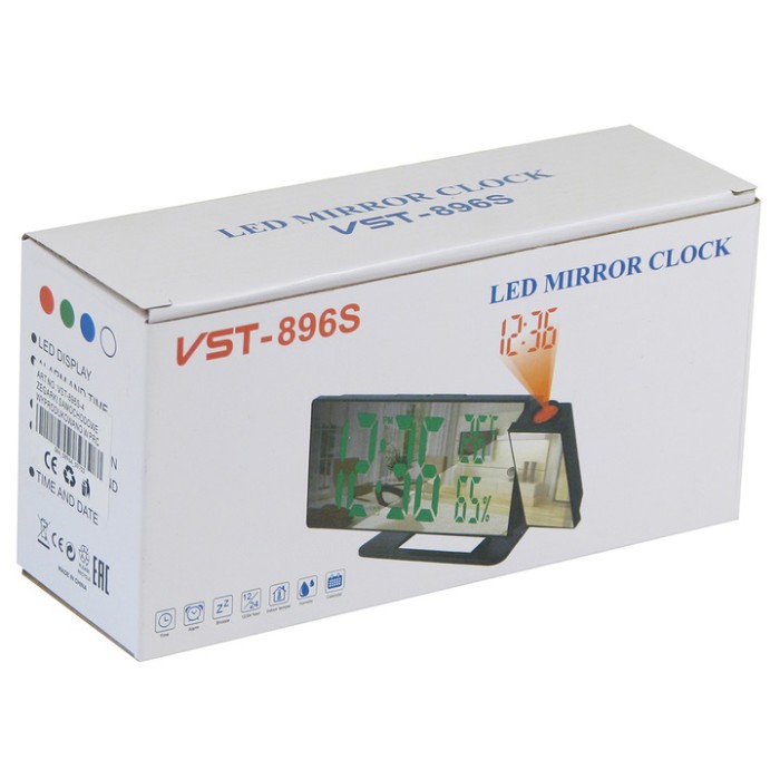 Розумний настільний годинник VST, Настільний годинник з підсвічуванням Цифровий метеостанції RE-39