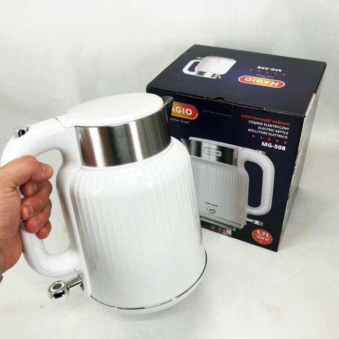 Чайники металеві з нержавіючої сталі, Електричний чайник з автовідключенням, Гарний електрочайник OK-14