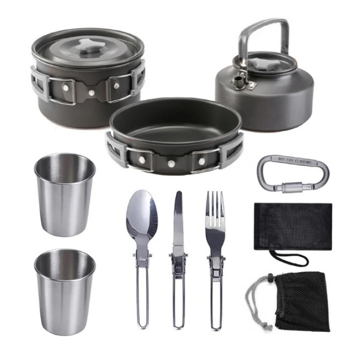 Посуд у похід HALIN DS-308, Набори туристичного посуду для приготування, Якісний туристичний посуд KY-51