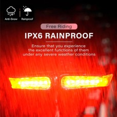 Ліхтар для велосипеда з акумулятором і зарядкою, Ліхтар і заднє світло для велопоїздок JV-26