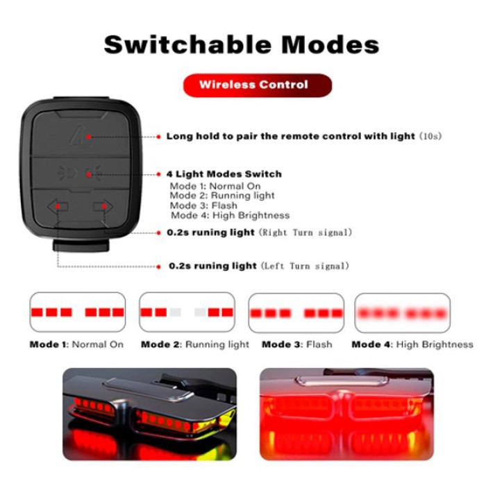 Відбивач світла на велосипед XA-817, Велосипед задній ліхтар лампа ліхтар для нічної їзди XA-42