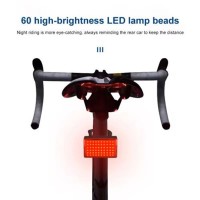 Ліхтар для велосипеда з акумулятором MY-2105-60LED, Задній VD-744 ліхтар електровелосипеда