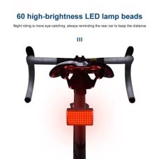Велоліхтар MY-2105-60LED, Велосипедний ліхтар з функцією мигалки, Світлові сигнали для велосипеда