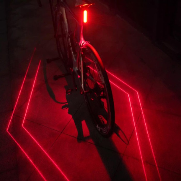 Ліхтарик велоліхтар LEADBIKE LD77-LS-4 LED, Велосипедний ліхтарик, Велоліхтар з LP-921 функцією стоп-сигналу