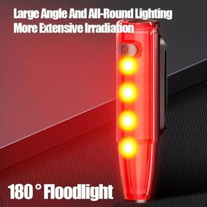 Ліхтарик велоліхтар LEADBIKE LD77-LS-4 LED, Велосипедний ліхтарик, Велоліхтар з LP-921 функцією стоп-сигналу