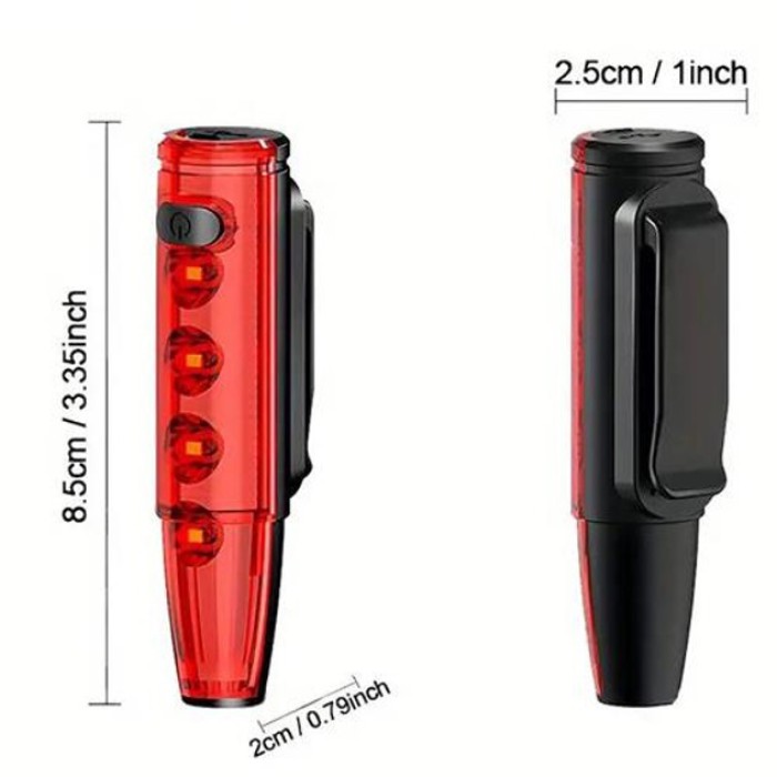 Ліхтарик велоліхтар LEADBIKE LD77-LS-4 LED, Велосипедний ліхтарик, Велоліхтар з LP-921 функцією стоп-сигналу