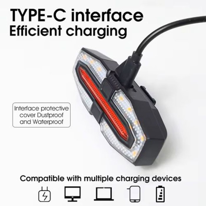 Задній ліхтар для квадроцикла LY-5510, Ліхтарик-мигалка для велосипеда Ліхтар задній велосипеда TU-96