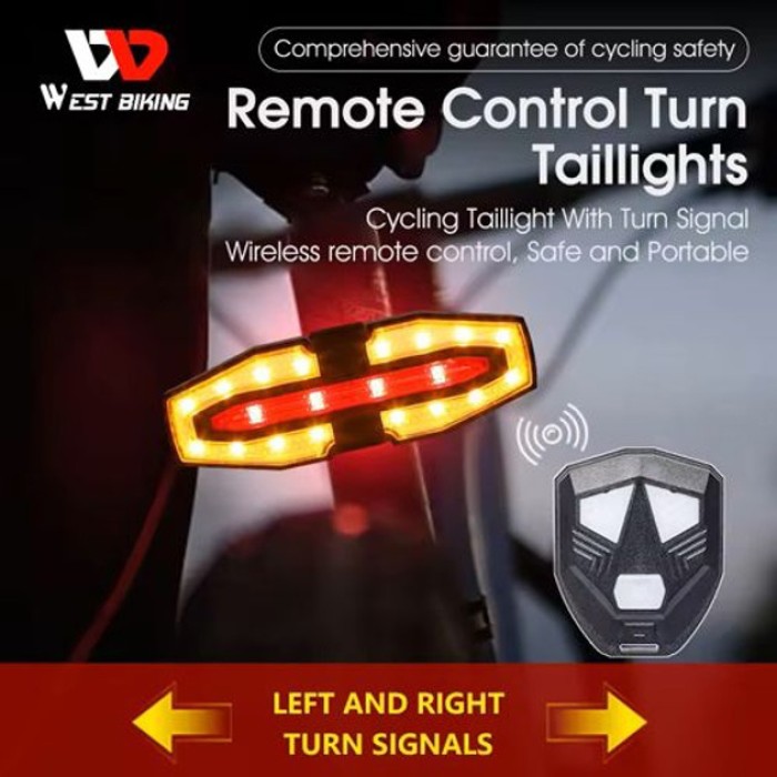 Велосипедний ліхтар із захистом від вологи LY-5510, Задній самокатний ліхтар акумуляторний велоліхтар FH-69