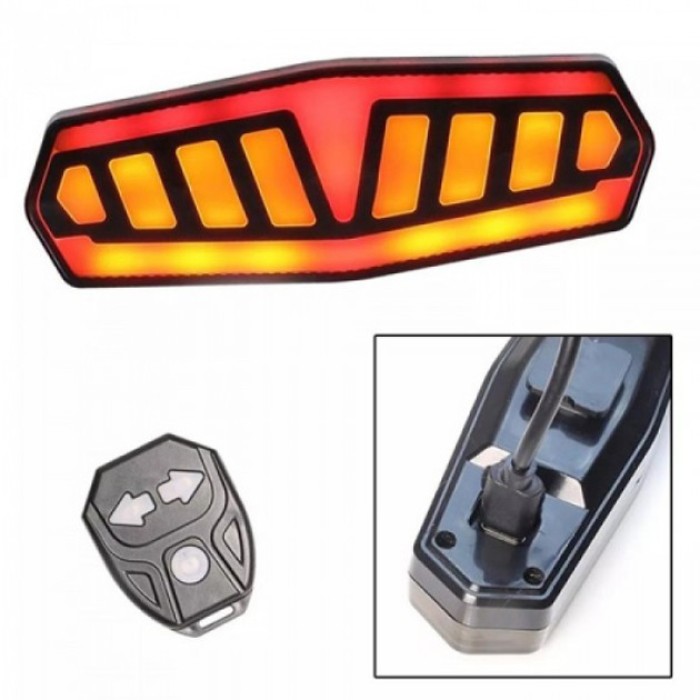 Ліхтар і заднє світло для велопоїздок, Велосипедний ліхтар задній габаритний для нічної їзди KP-54