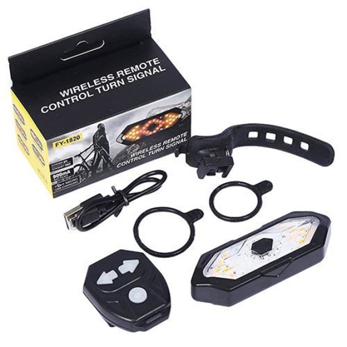 Велосипедний габаритний ліхтар FY-1820, Задній попереджувальний ліхтар для велосипеда QA-89