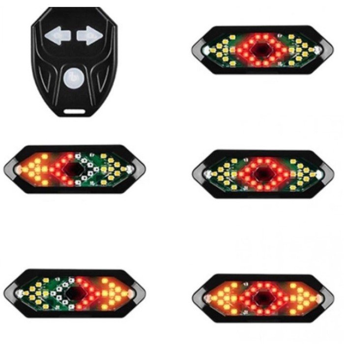 Велосипедний габаритний ліхтар FY-1820, Задній попереджувальний ліхтар для велосипеда QA-89