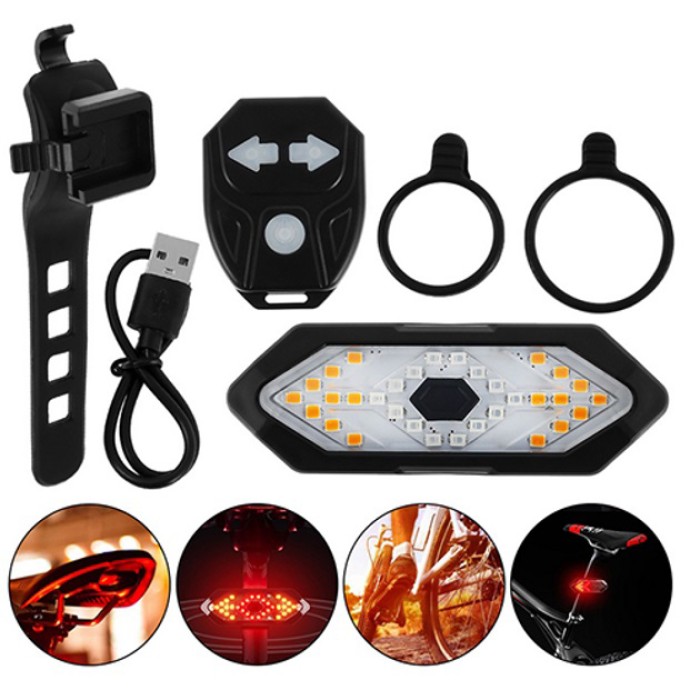 Велосипедний габаритний ліхтар FY-1820, Задній попереджувальний ліхтар для велосипеда QA-89