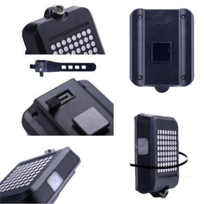 Ліхтар задній вело, Велосипедний ліхтар задній габаритний, Мигалка для велосипеда на батарейках GE-54