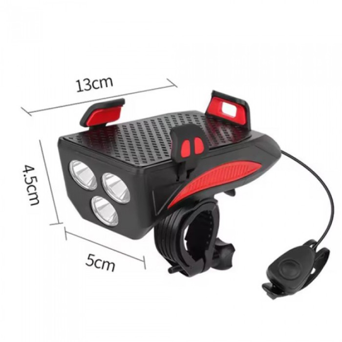 Велосипедний ліхтар передній потужний з акумулятором FY-319B-3LM, Ліхтар для зручності на велосипеді XO-25