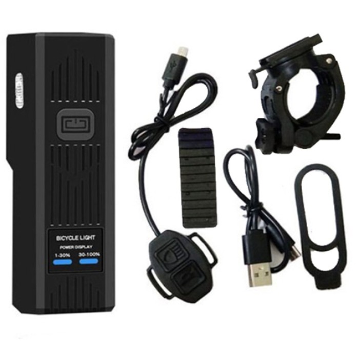 Яскравий передній ліхтар для велосипеда MT-007-T6 450Lum, Ліхтар велосипедний з акумулятором ZO-55