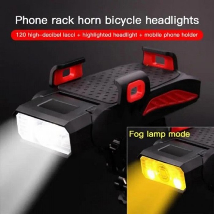 Ліхтар для велосипеда із зарядним пристроєм LY-25-2T6, Фара велосипедна передня, Водостійкий велоліхтар CU-52