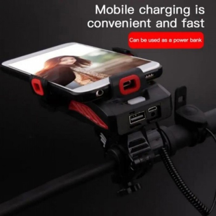 Ліхтар для велосипеда із зарядним пристроєм LY-25-2T6, Фара велосипедна передня, Водостійкий велоліхтар CU-52