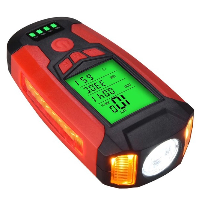 Ліхтар для велосипеда із зарядним пристроєм AS0808-XPG+2LED(yellow)+2COB(red), BE-871 який перезаряджається