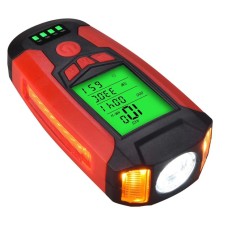 Потужні велосипедні фари AS0808-XPG+2LED(yellow)+2COB(red), Ліхтар велосипедний з акумулятором JN-65