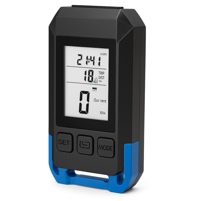 Велофара з комп'ютером та сигналом MT-088-T6, 450Lum, 18650 (2200mAh), кнопка, Освітлення для велосипеда
