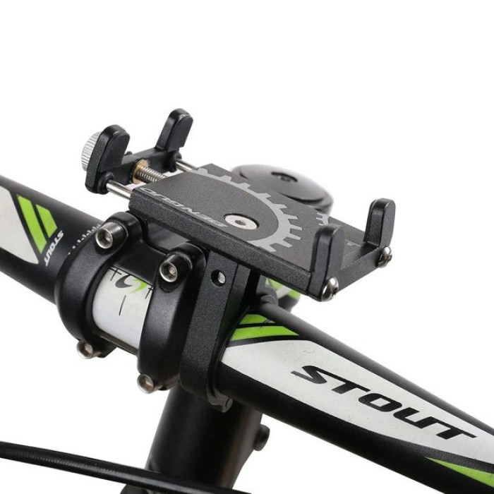 Тримач мобільного для велосипеда, Підставка для смартфона на велосипеді, Кріплення телефону на мотоцикл PI-37