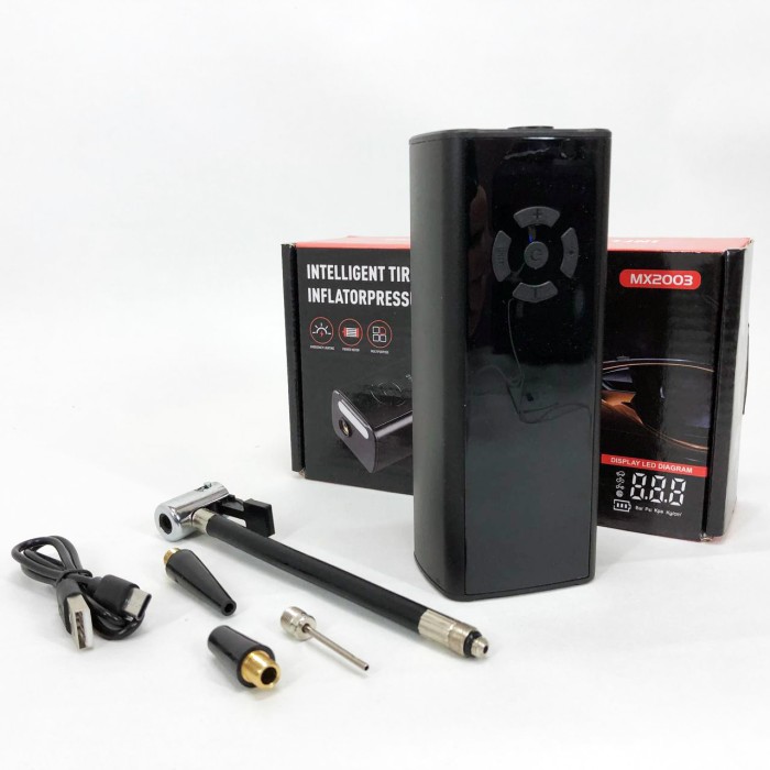 Портативний насос для накачування MX20033, Насос автомобільний компресор портативний 12 в dc BJ-41