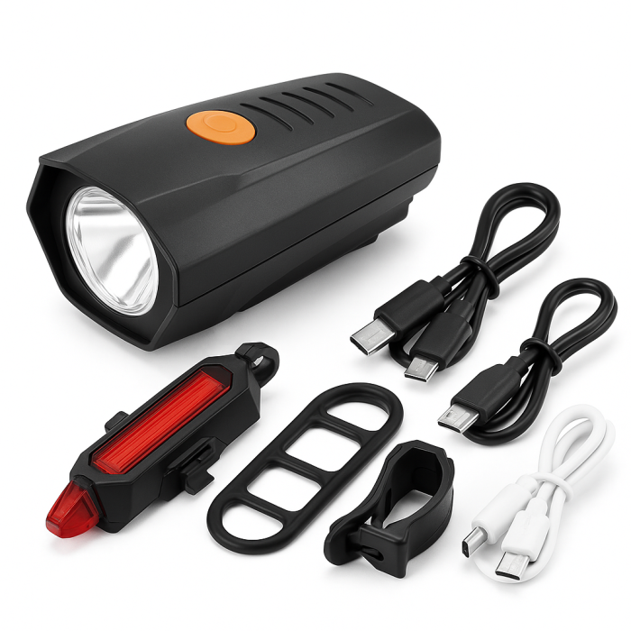 Велоліхтар передній BSK-178-1-XPG, Передній ліхтар для велосипеда на батарейках, Водостійкий велоліхтар UG-66