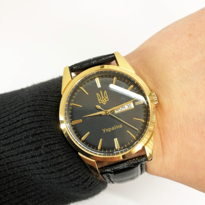 Чоловічі якісні кварцові годинники SKMEI 3709/9073GDBK-B, Наручні чоловічі класичні бізнес-годинники OI-15