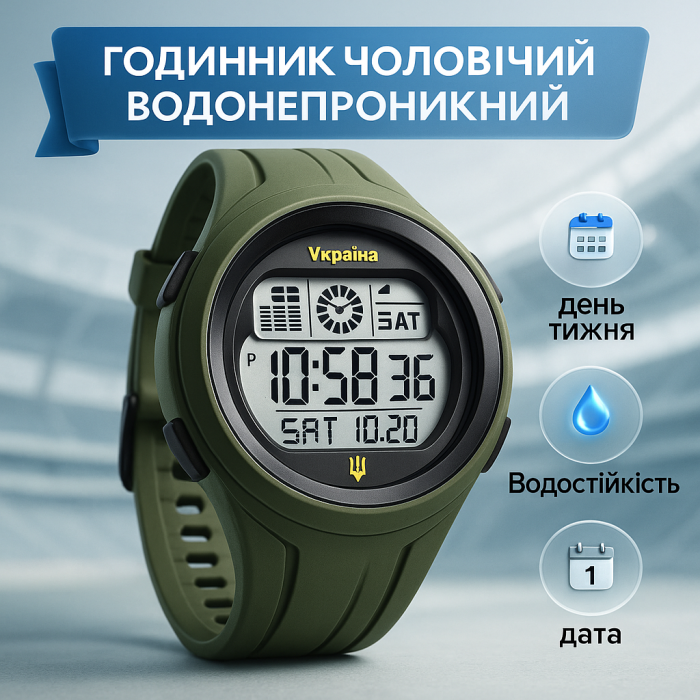 Армійський чоловічий годинник хорошої якості SKMEI 4012/2104AG, Спортивний годинник з секундоміром SM-99