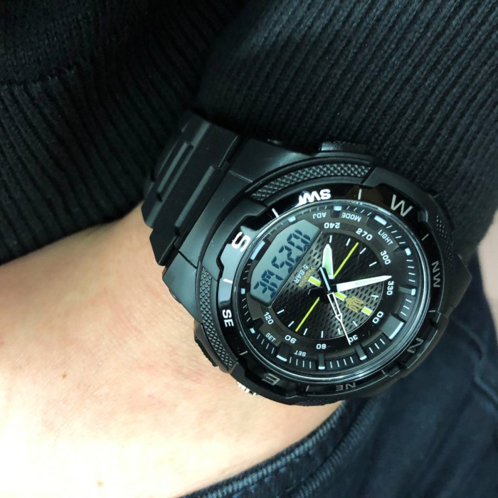 Армійський електронний годинник SKMEI, Простий електронний наручний чоловічий годинник MB-67