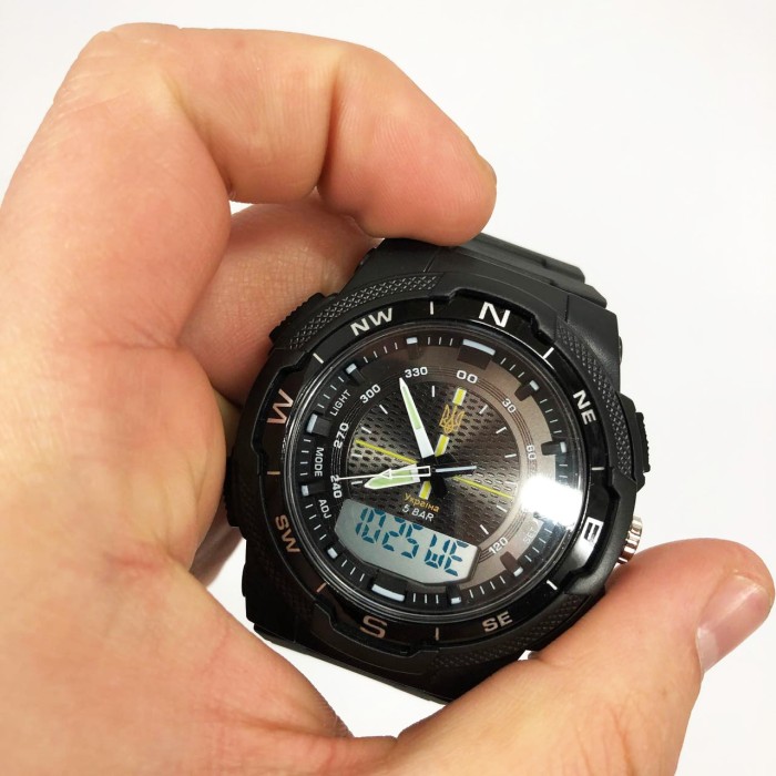 Хороший наручний годинник чоловічий SKMEI 4541/1454BKWT, Новий IG-601 командирський годинник