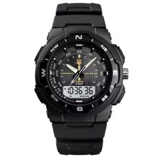 Водонепроникні годинники з гарантією SKMEI 4541/1454BKWT, Годинники туристичні для виживання VY-60