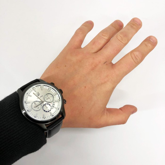 Класичний кварцовий чоловічий наручний годинник, Сталевий чоловічий кварцовий годинник KY-31