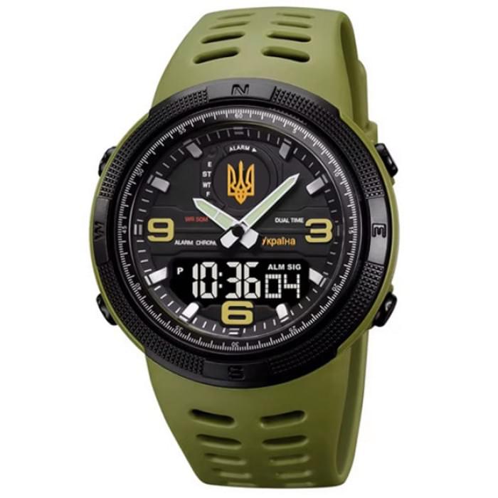 Чоловічий водостійкий кварцовий годинник SKMEI 5561/1655AGBK, Чоловічий годинник з IO-157 офіційною гарантією