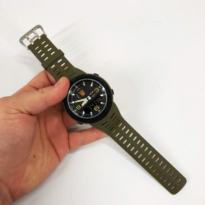 Чоловічий водостійкий кварцовий годинник SKMEI 5561/1655AGBK, Чоловічий годинник з IO-157 офіційною гарантією