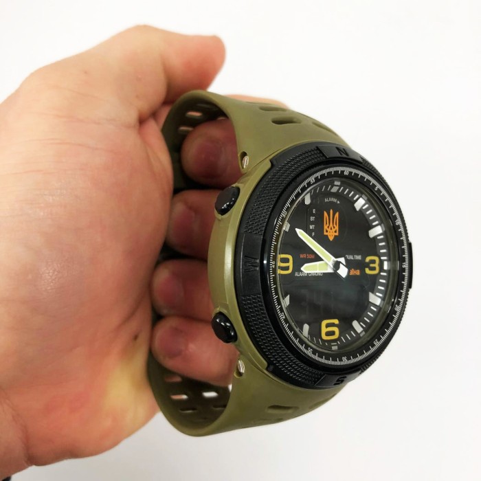 Годинник армійський скмей SKMEI 5561/1655AGBK, Чоловічий тактичний годинник Армійський топ DQ-14