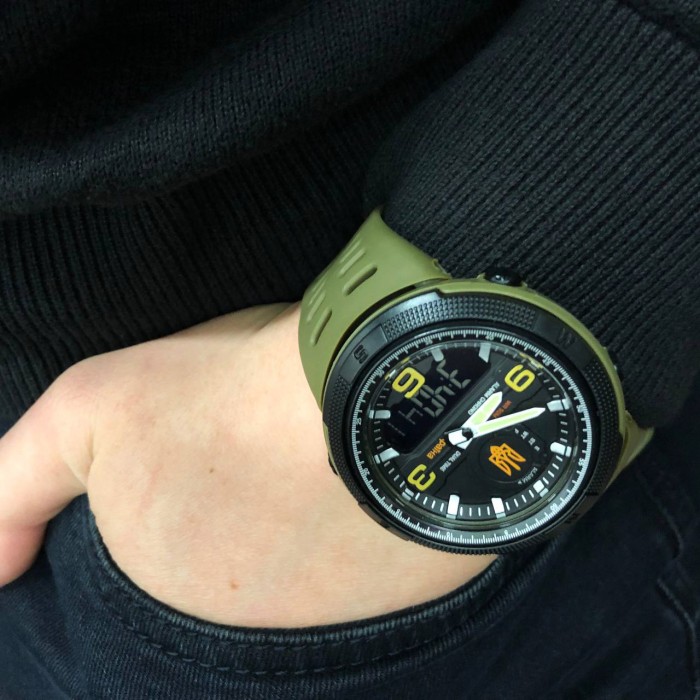 Годинник армійський скмей SKMEI 5561/1655AGBK, Чоловічий тактичний годинник Армійський топ DQ-14