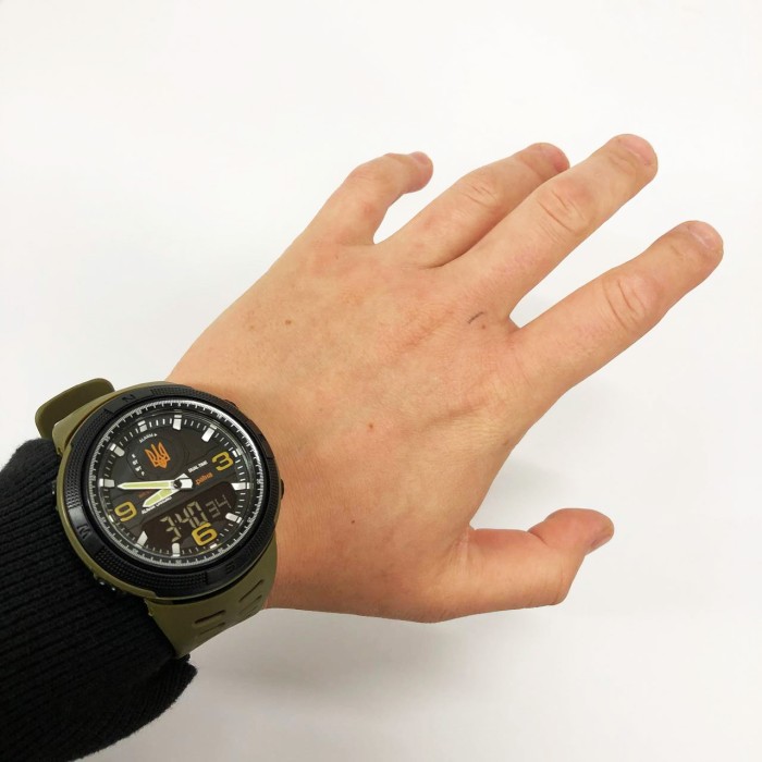 Годинник армійський скмей SKMEI 5561/1655AGBK, Чоловічий тактичний годинник Армійський топ DQ-14