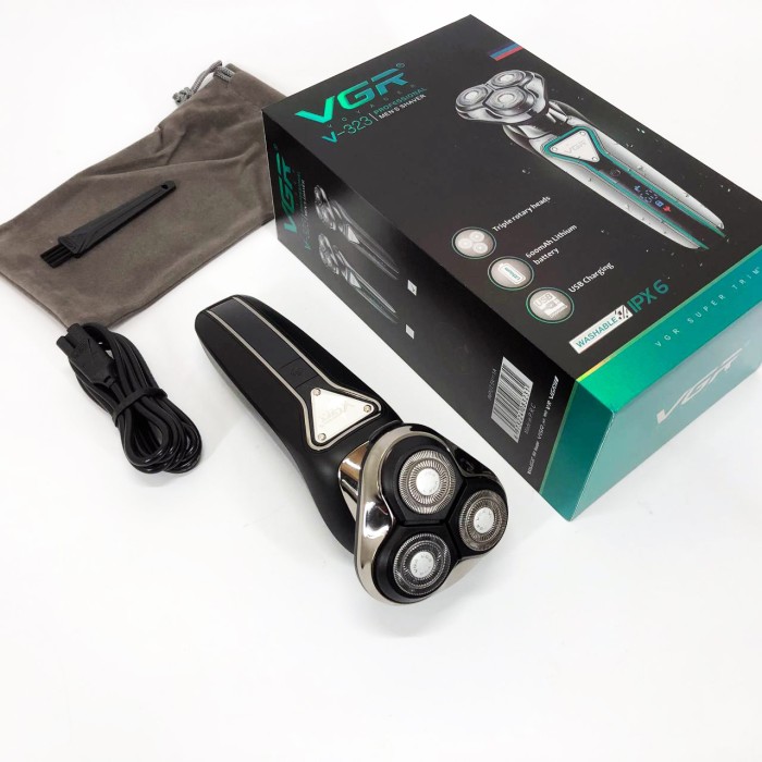 Бритва для сухого гоління VGR, Портативна бритва, Електрична машинка для стрижки, Бритви акумуляторні GD-52