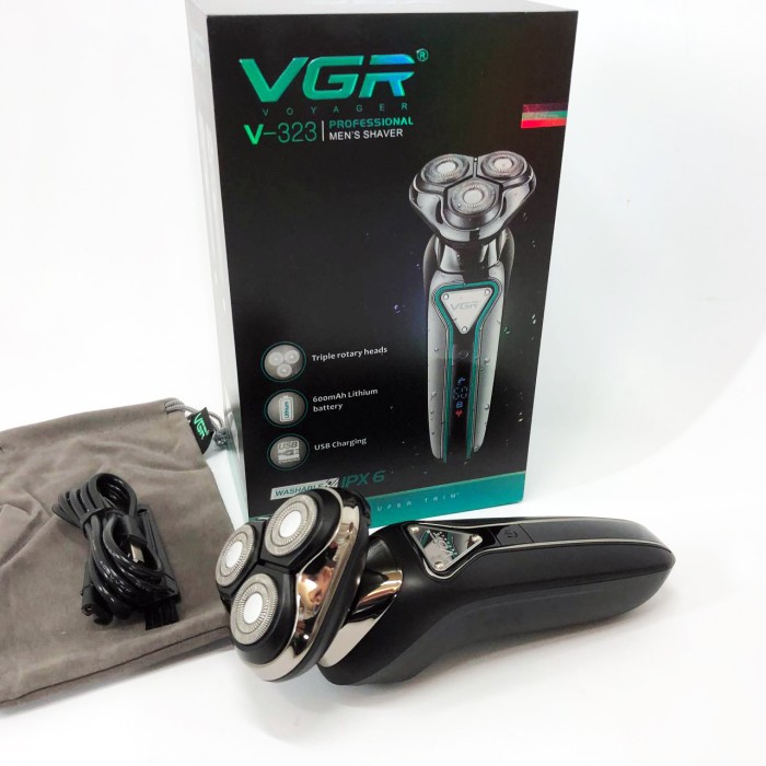 Бритва для сухого гоління VGR, Портативна бритва, Електрична машинка для стрижки, Бритви акумуляторні GD-52