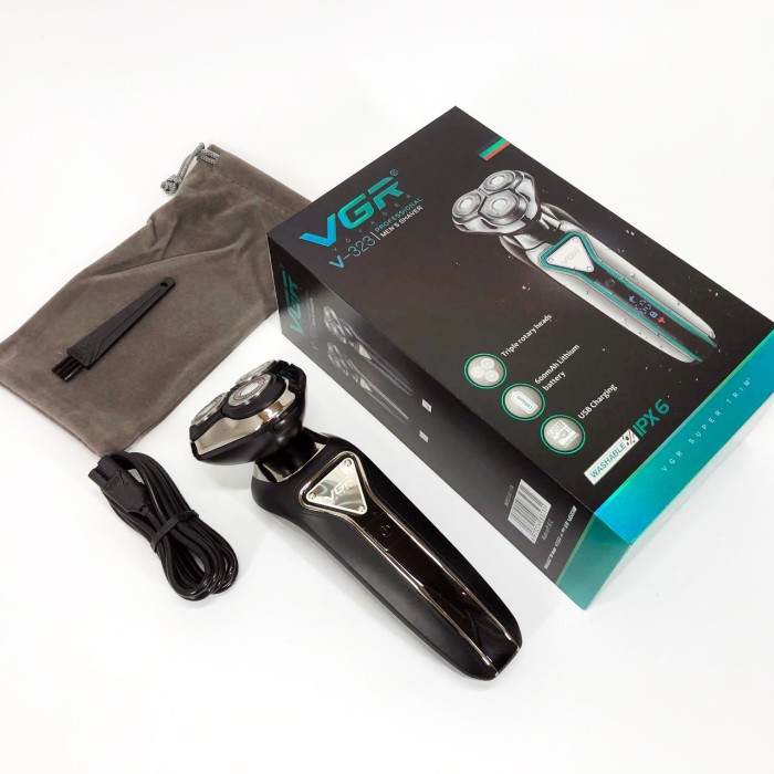 Бритва для сухого гоління VGR, Портативна бритва, Електрична машинка для стрижки, Бритви акумуляторні GD-52