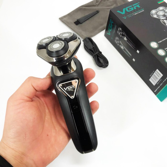 Бритва для сухого гоління VGR, Портативна бритва, Електрична машинка для стрижки, Бритви акумуляторні GD-52