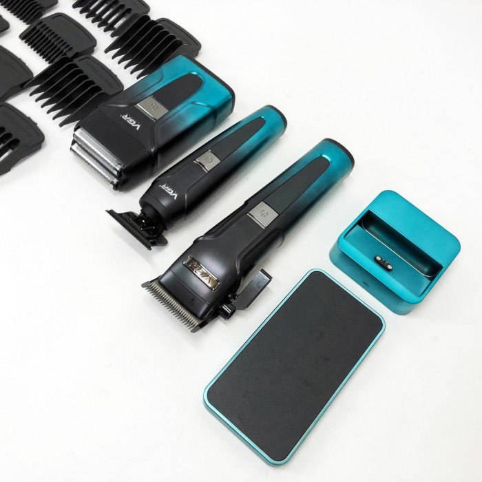 Машинка для стрижки з насадками бездротова VGR V-694, Перезаряджається набір для стрижки волосся WR-43