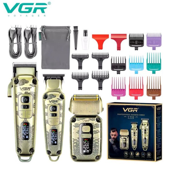 Бритва тример для чоловіків VGR V-642, Хороший бездротовий триммер, Машинка для VO-882 стрижки голови