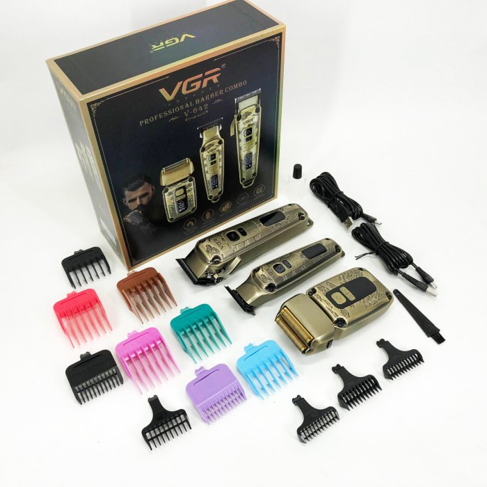 Відмінна машинка для стрижки волосся VGR V-642, Перукарська машинка акумуляторна професійна FS-82
